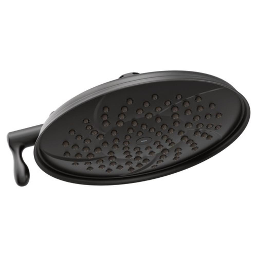 Moen Matte Black Dual Function Rain and Rinse Showerhead 
