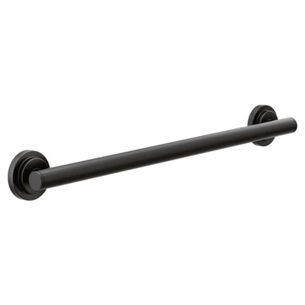 Moen Matte Black 24 in. Grab Bar 