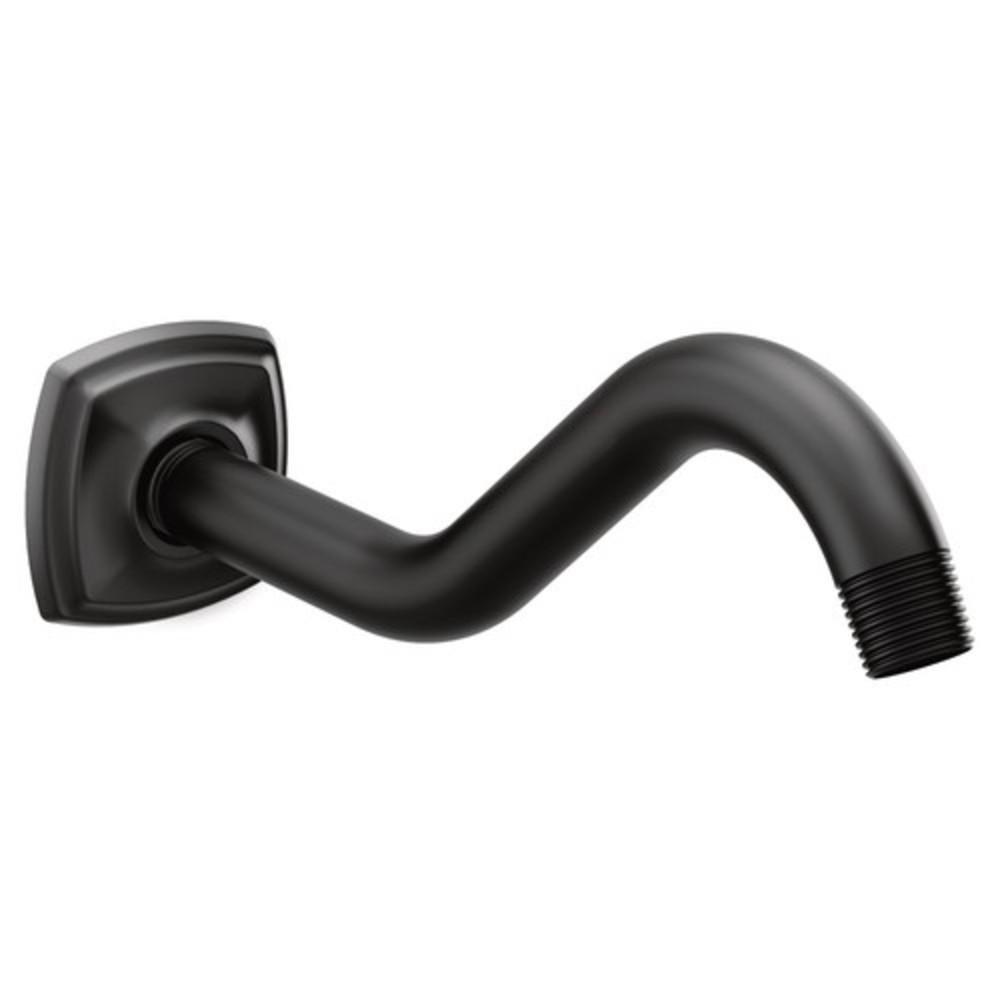 Moen Matte Black Curved Shower Arm 