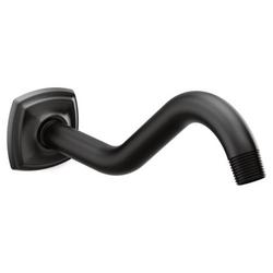 8-3/4 in. Wall Mount Shower Arm in Matte Black