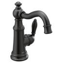 Moen Matte Black Single Handle Monoblock Bathroom Sink Faucet Lever Handle 