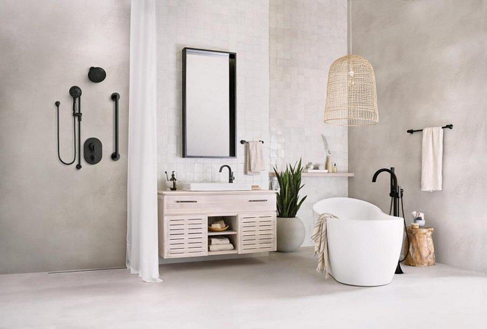 Moen Matte Black 8 in. Shower Arm 