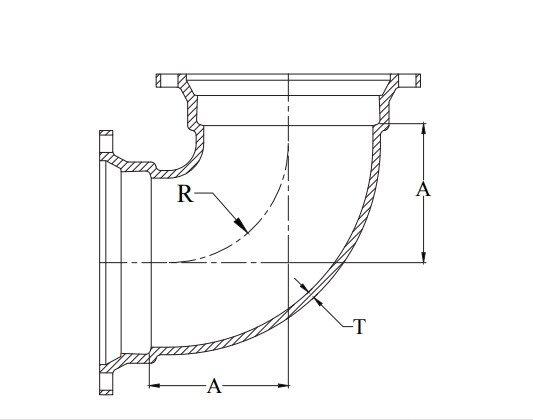 16 mj c153 90 bend l/a zn 
