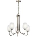 75W 5-Light Medium E-26 Incandescent Chandelier in Brushed Nickel