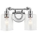 Elan Lighting Chrome 75W 2-Light Medium E-26 Vanity Fixture 