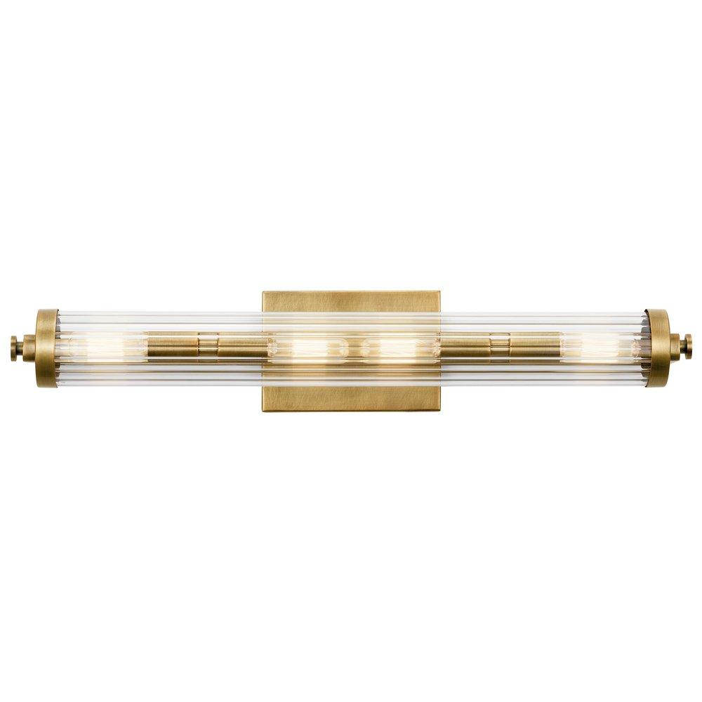 Kichler Lighting Natural Brass 40W 4-Light Candelabra E-12 Vanity Fixture 