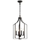 60W 4-Light 1-Tier Incandescent Chandelier in Olde Bronze