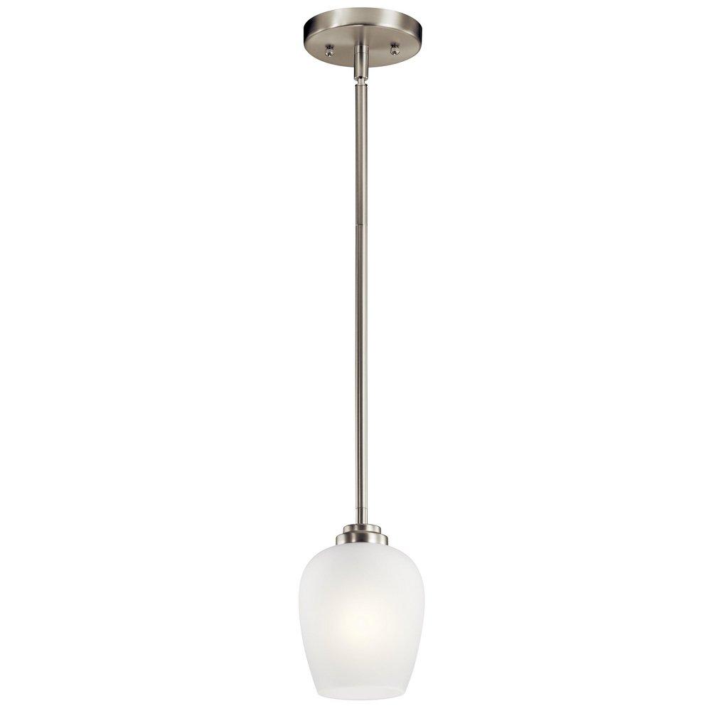 Kichler Lighting Brushed Nickel 5 in. 75W 1-Light Medium E-26 Incandescent Pendant 