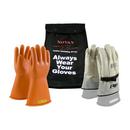 Size 9 Rubber Glove with Nylon Bag in Orange