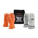 Size 9 Rubber Glove with Nylon Bag in Orange