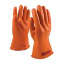 Size 10 Natural Rubber Glove in Orange
