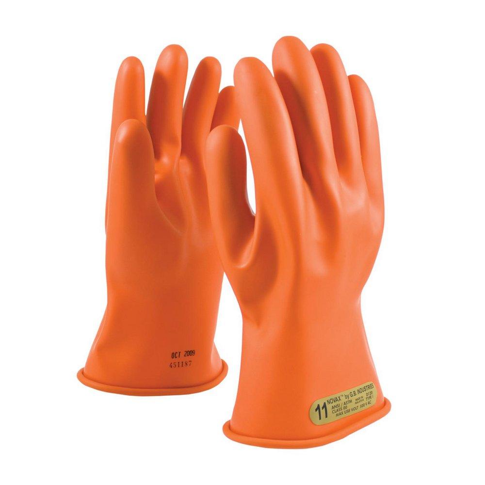 NOVAX&reg; Orange Natural Rubber Glove in Orange 