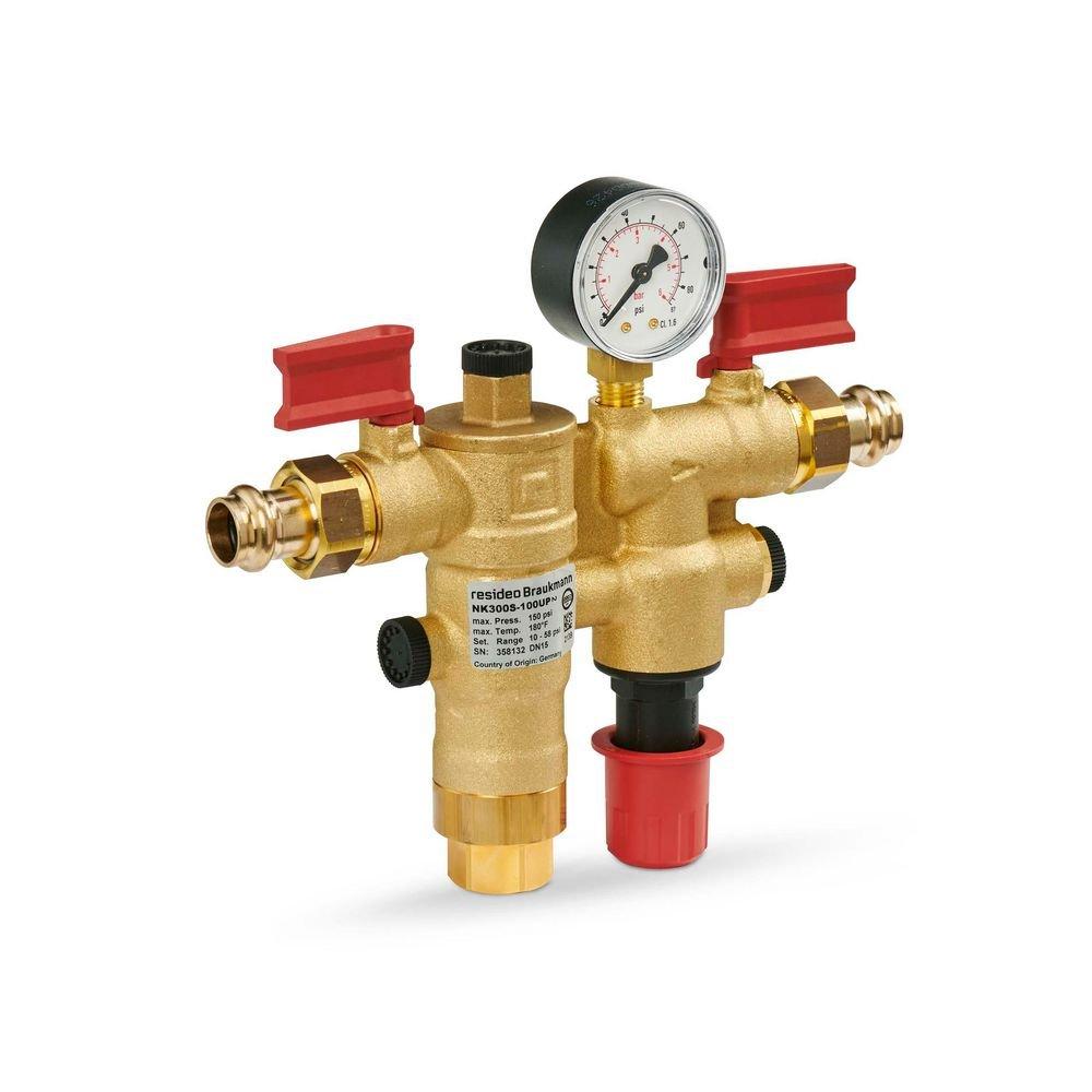 1/2 in. Boiler Feed Combination Valve w/ Backflow Preventer 