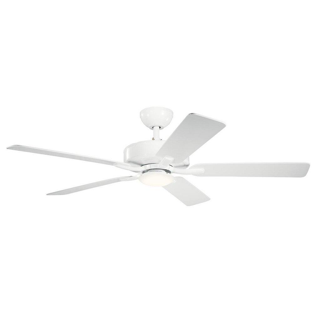 Kichler Lighting Matte White 52W 1-Light LED Ceiling Fan 
