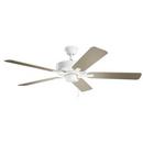 52W 5-Blade Ceiling Fan in White