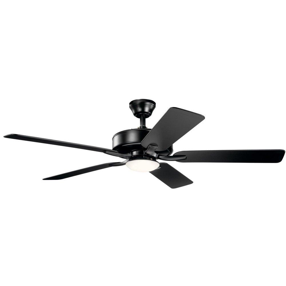 Kichler Lighting Satin Black 52 in. 5 Blade Indoor Ceiling Fan 