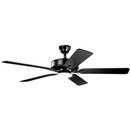 52 in. 5 Blade Indoor Ceiling Fan in Satin Black