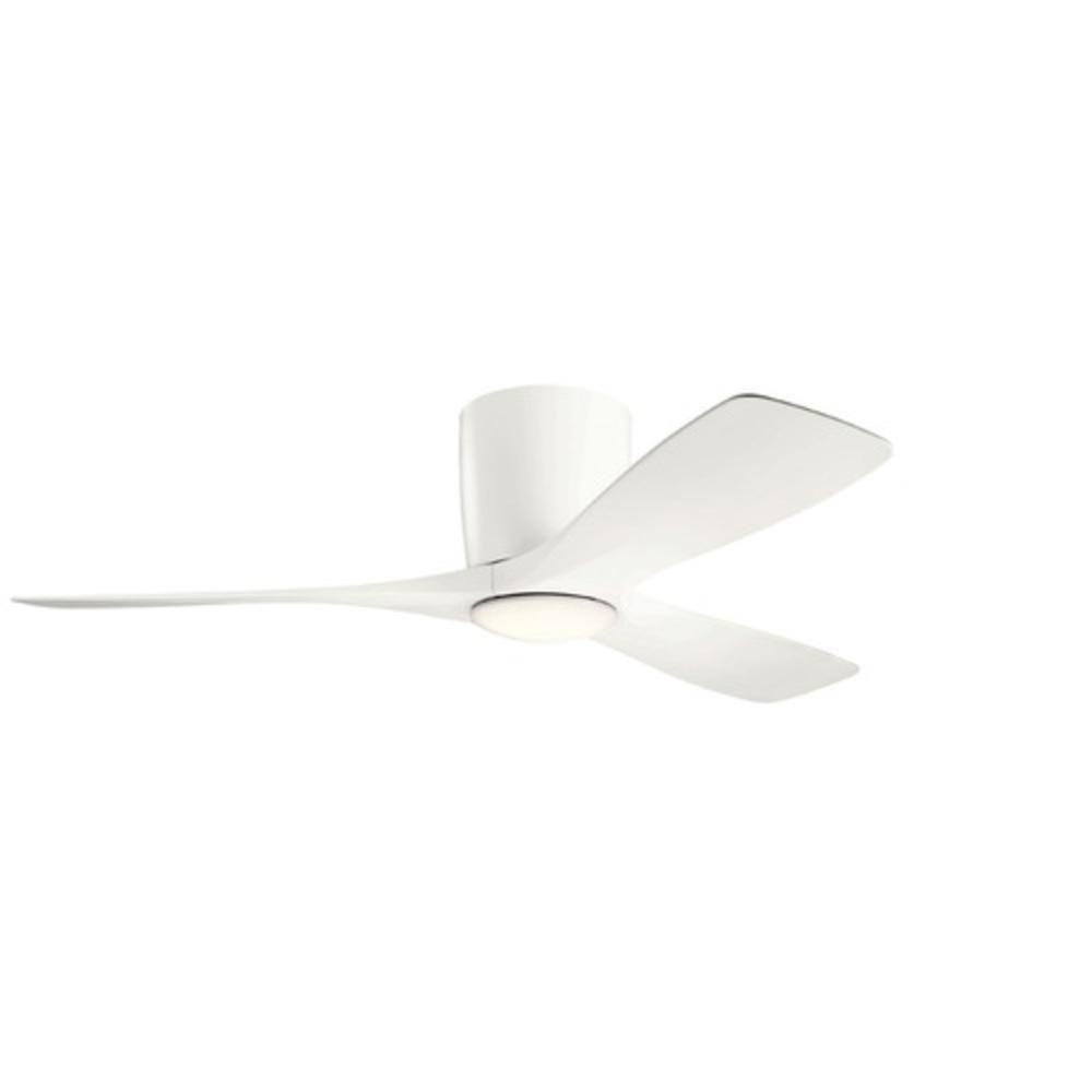 Kichler Lighting Matte White 57W 1-Light 3-Blade LED Ceiling Fan 