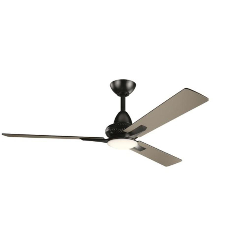 Kichler Lighting Satin Black 52 in. 73W 1-Light LED Ceiling Fan 