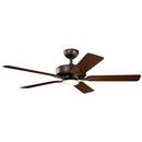 52W 1-Light 5-Blade LED Ceiling Fan in Satin Natural Bronze