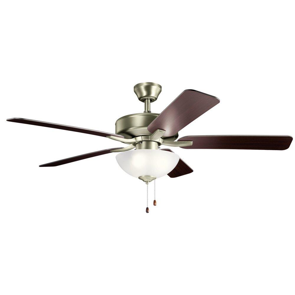 Kichler Lighting Brushed Nickel 52 in. 52W 3-Light LED Ceiling Fan 