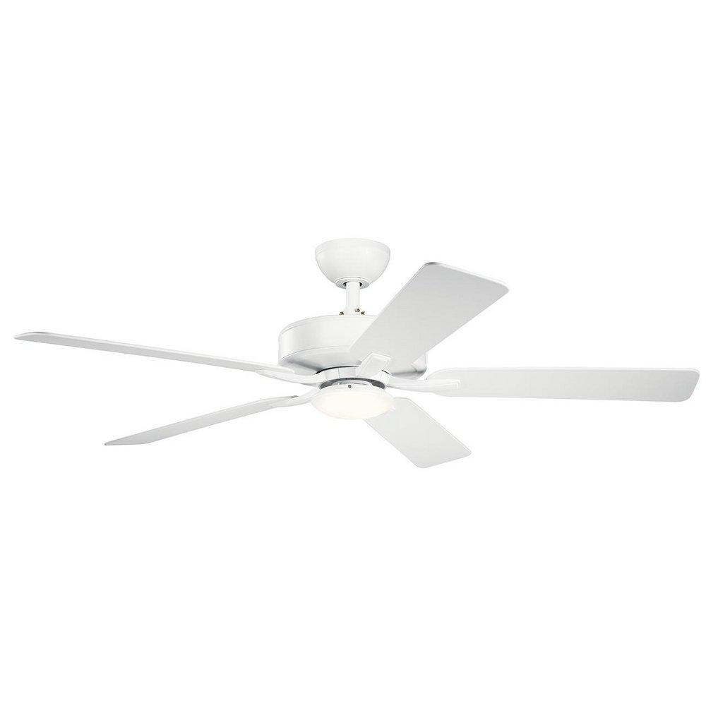 Kichler Lighting White 52W 1-Light 5-Blade LED Ceiling Fan 