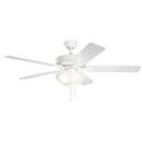 Kichler Lighting Matte White 52 in. 52W 3-Light LED Ceiling Fan 