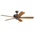 52W 5-Blade Ceiling Fan in Satin Natural Bronze