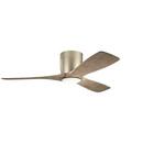 Kichler Lighting Brushed Nickel 57W 1-Light 3-Blade LED Ceiling Fan 