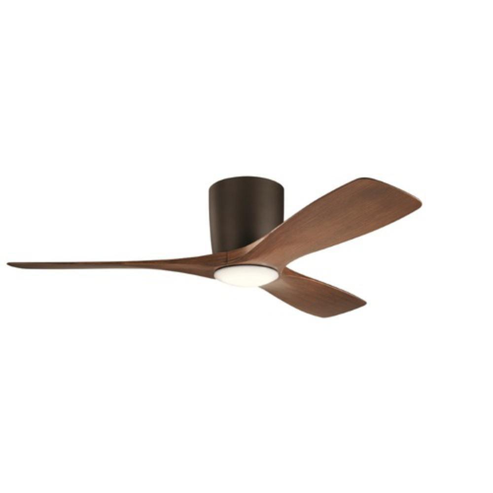 Kichler Lighting Satin Natural Bronze 57W 1-Light 3-Blade LED Ceiling Fan 