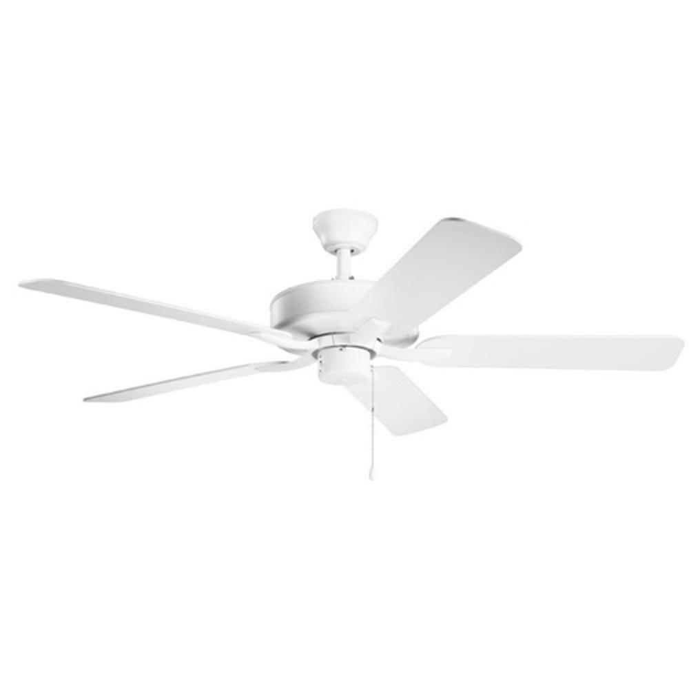 Kichler Lighting Matte White 52W 5-Blade Ceiling Fan 