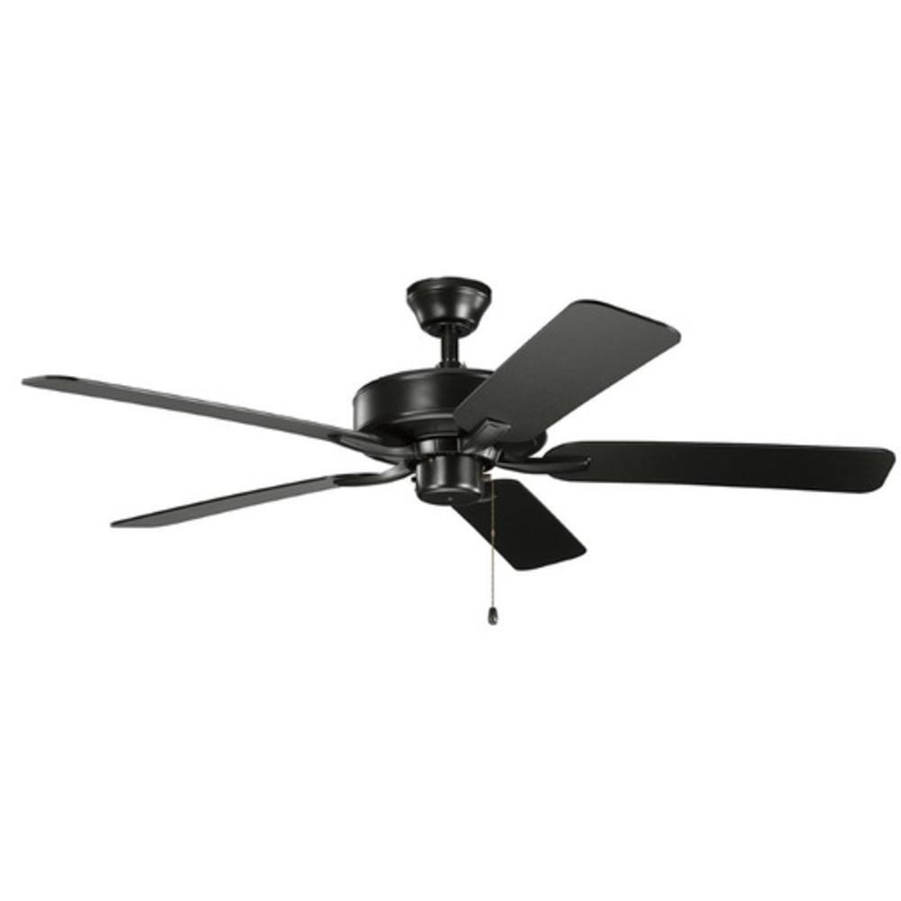 Kichler Lighting Satin Black 52W 5-Blade Ceiling Fan 