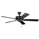 52W 5-Blade Ceiling Fan in Satin Black