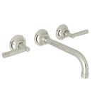 ROHL&reg; Polished Nickel Two Handle Wall Mount Filler (Trim Only) 