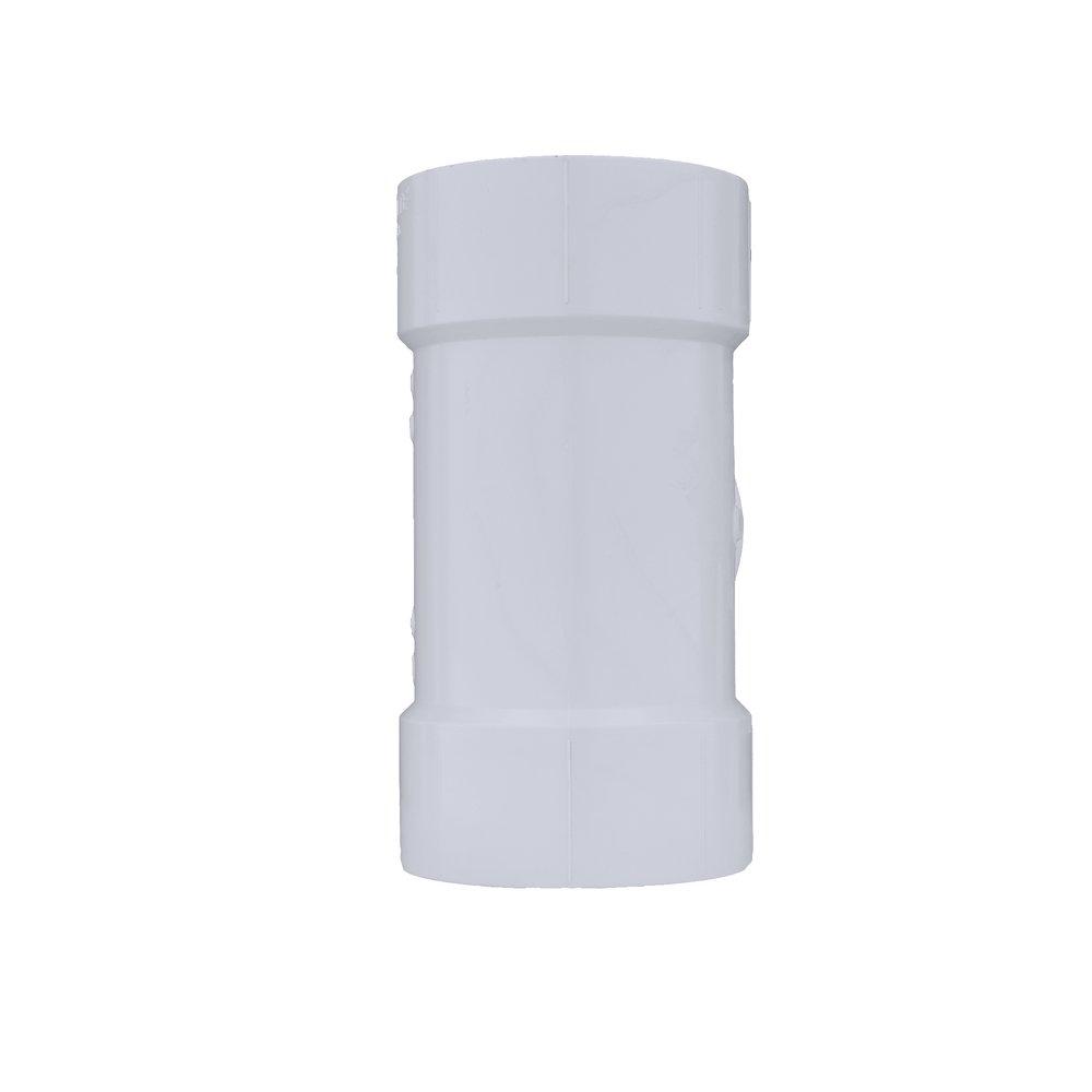 White PVC DWV Cleanout Tee (Without Plug) 