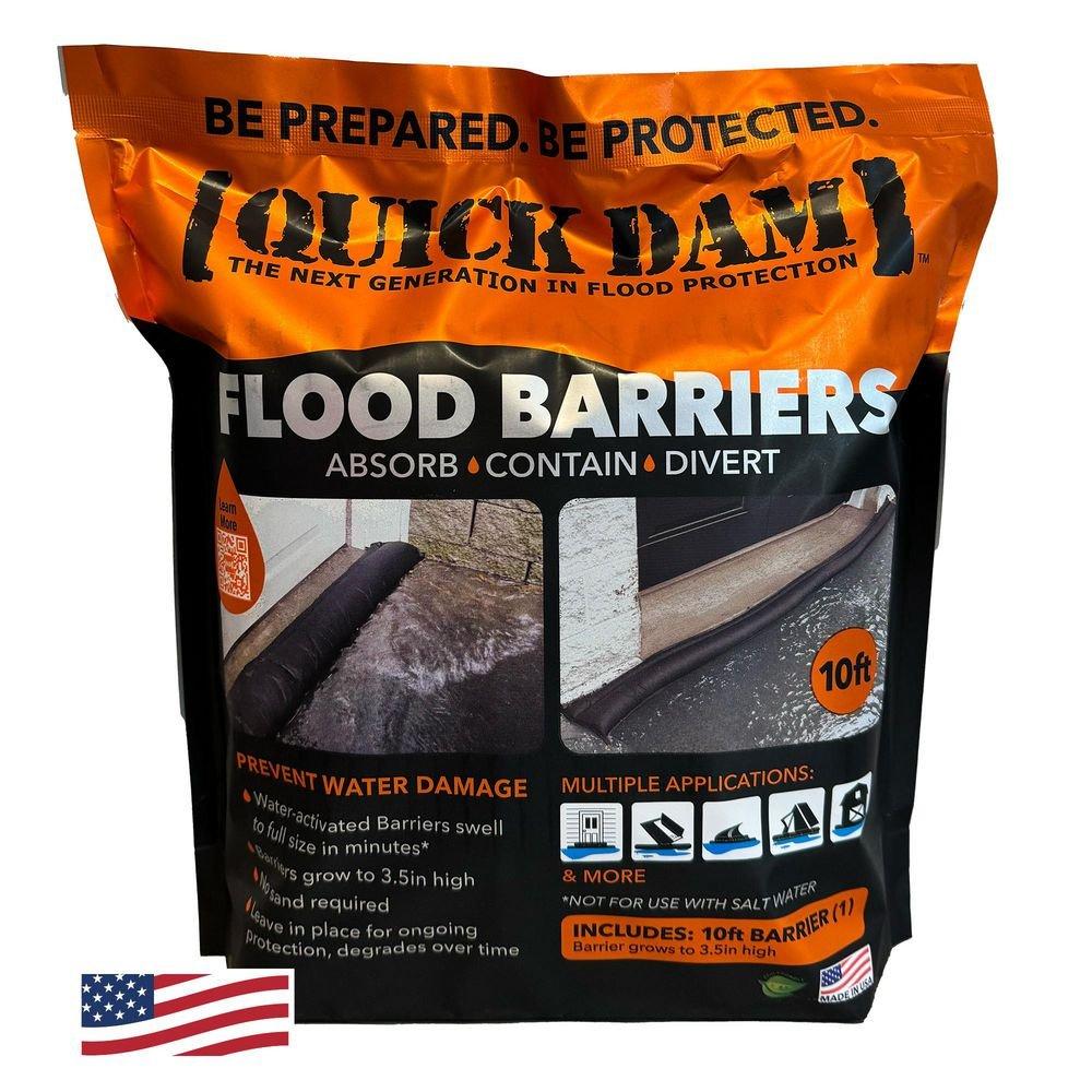 Quick Dam Black 10 ft. Flood Barrier 