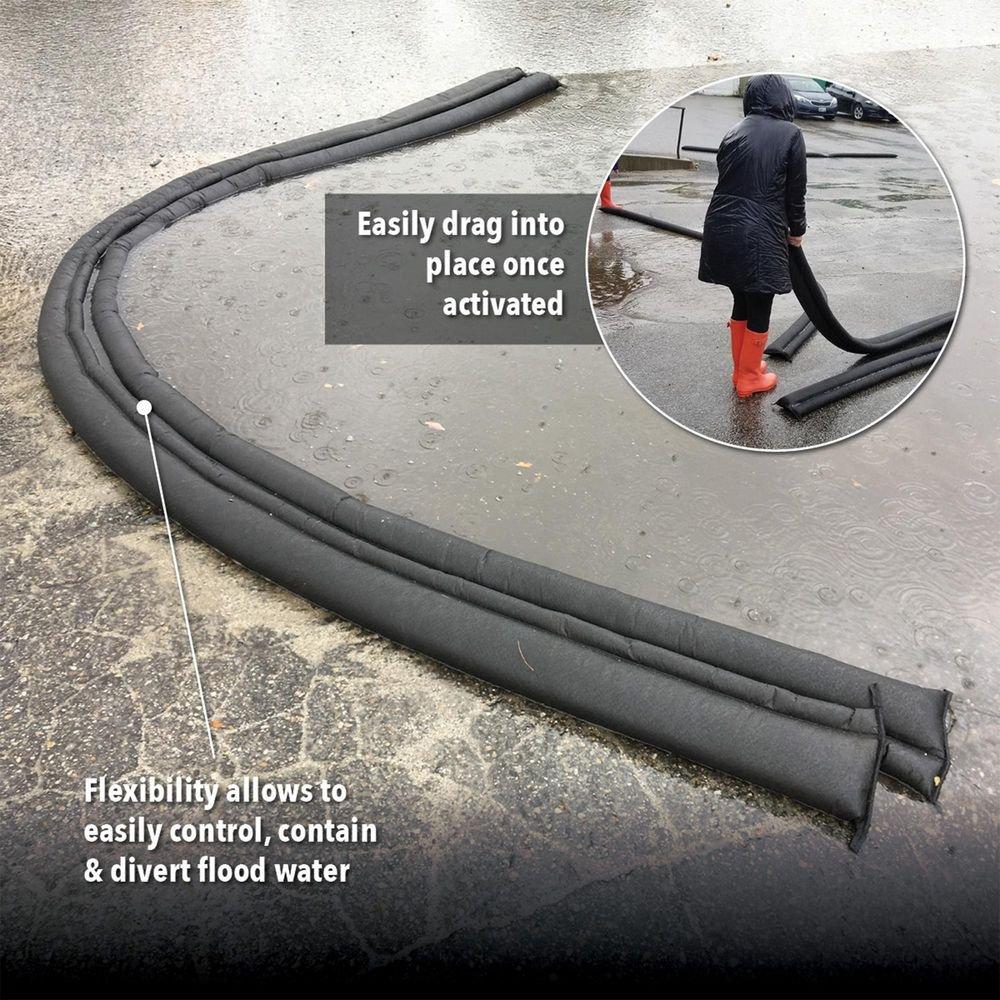 Quick Dam Black 10 ft. Flood Barrier 