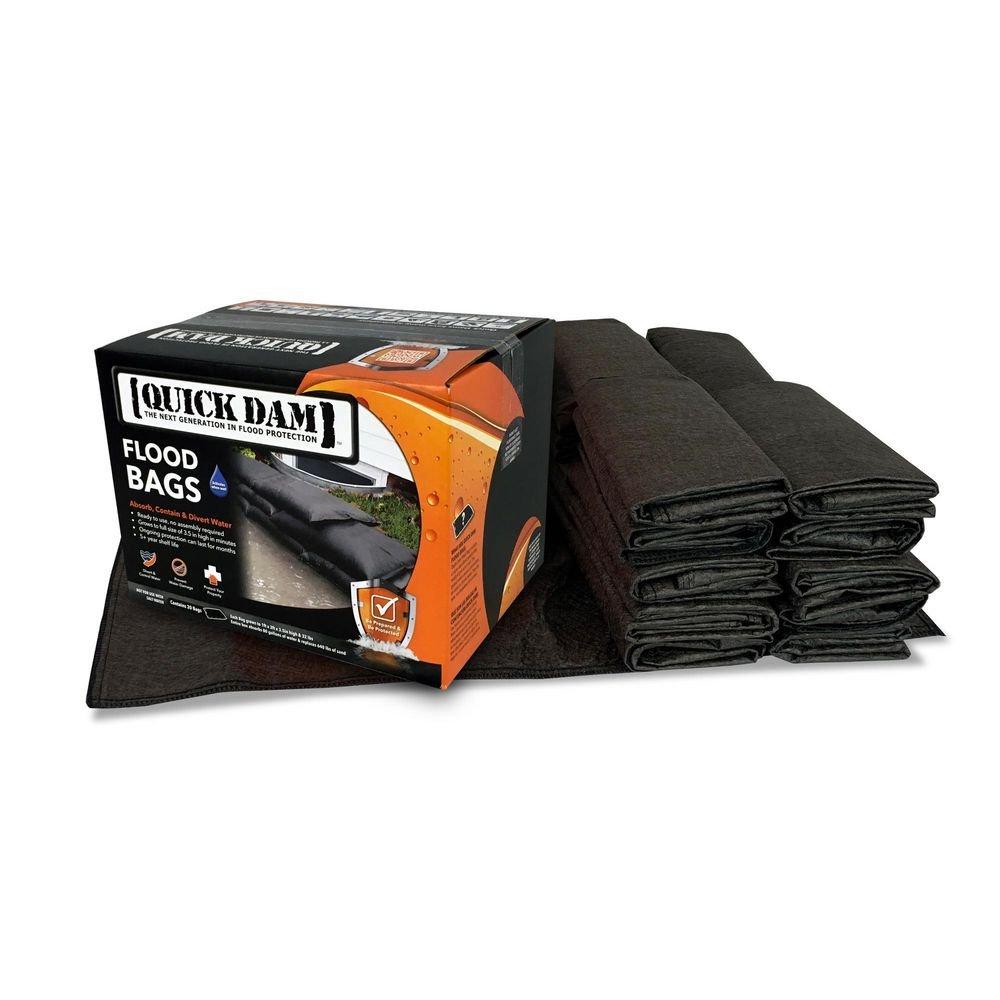 Quick Dam Black 12 x 24 in. Flood Bag 