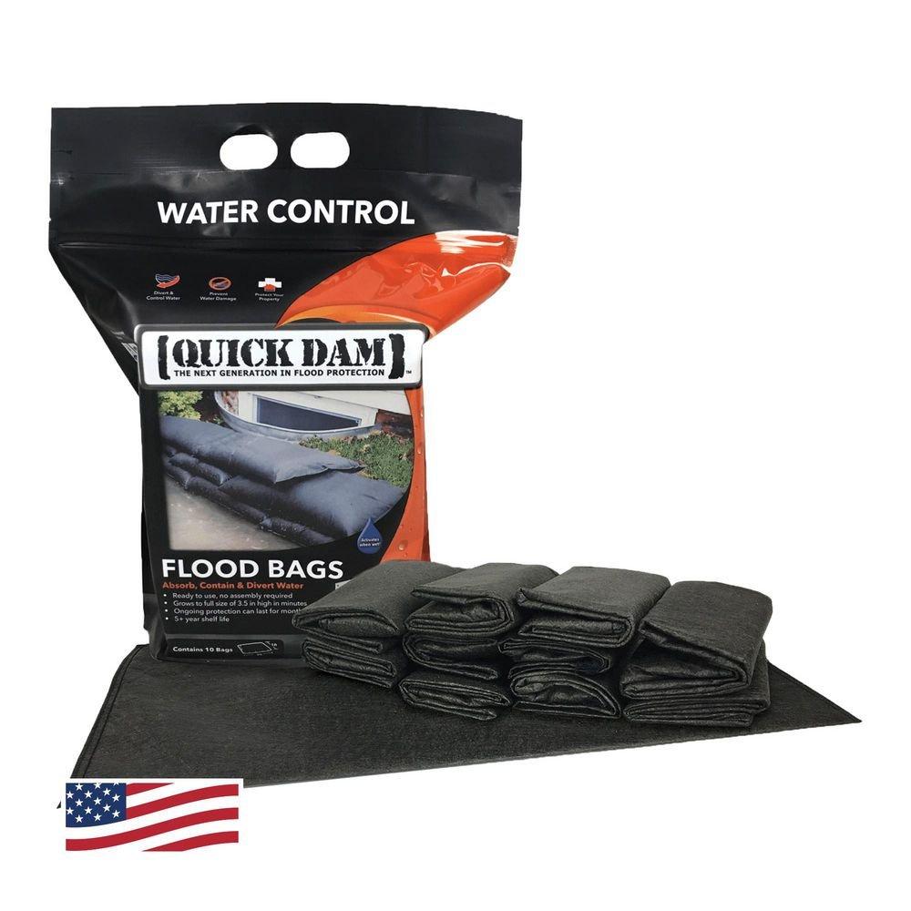 Quick Dam Black 3-1/2 in. Flood Dam (Pack of 10) 
