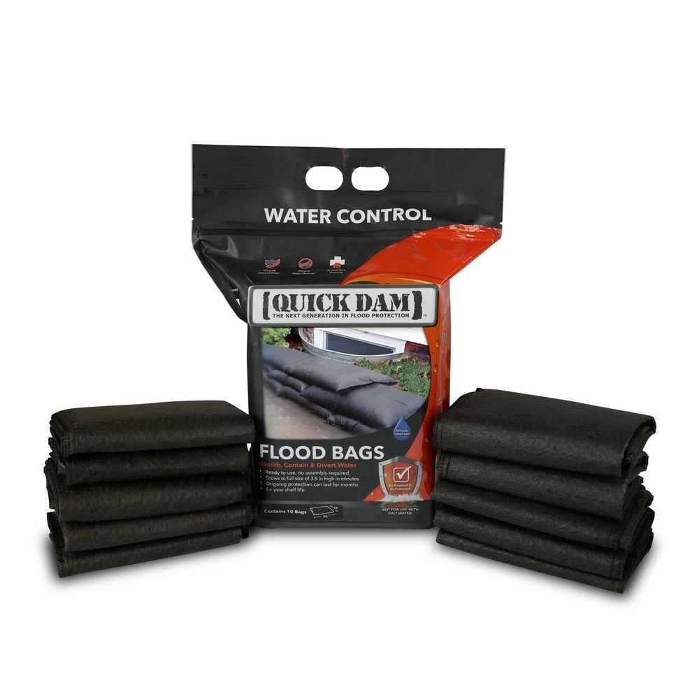 Quick Dam Black 3-1/2 in. Flood Dam (Pack of 10) 