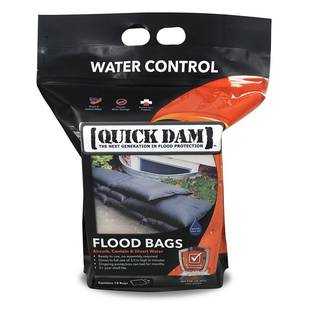 Quick Dam Black 3-1/2 in. Flood Dam (Pack of 10) 