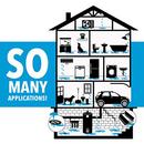 Quick Dam Black 3-1/2 in. Flood Barrier (Pack of 2) 