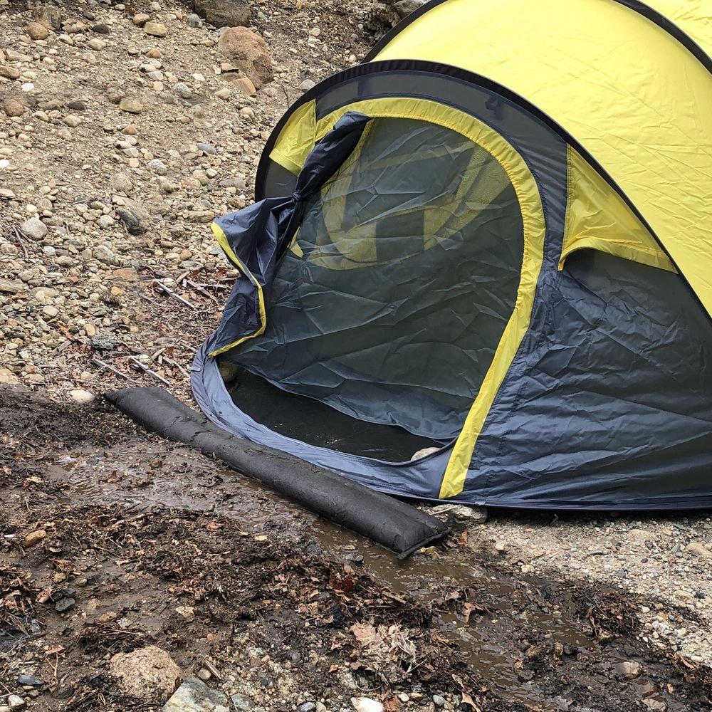 Quick Dam Black 3-1/2 in. Flood Barrier (Pack of 2) 