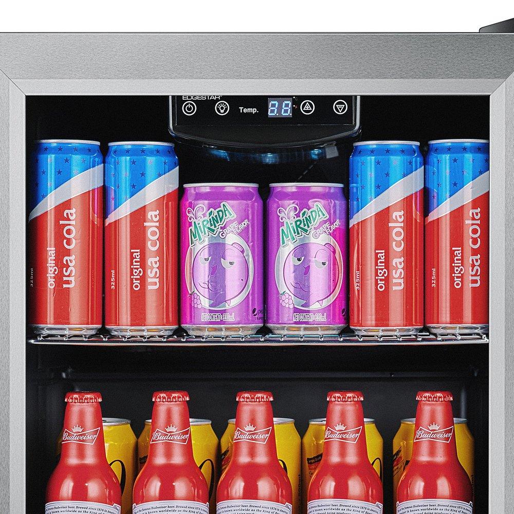 Edgestar Stainless Steel 17-3/16 in. 3.74 cu. ft. Beverage Cooler 