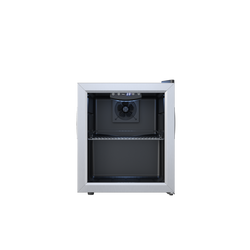 18" W x 20" H Compact Counter Top 52 Can Capacity Beverage Cooler Drink Fridge in Stainless Steel