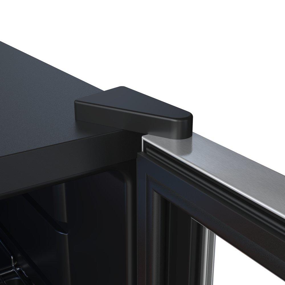 Edgestar Stainless Steel/Black 17-3/16 in. 3.74 cu. ft. Beverage Cooler 