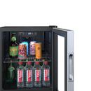 Edgestar Stainless Steel/Black 17-3/16 in. 3.74 cu. ft. Beverage Cooler 