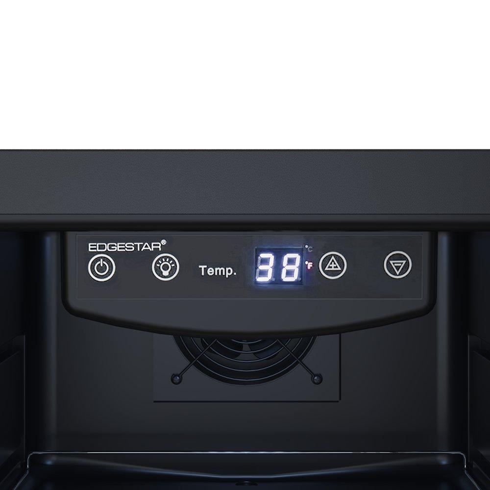 Edgestar Stainless Steel/Black 17-3/16 in. 3.74 cu. ft. Beverage Cooler 