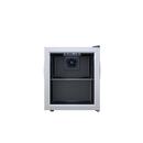 17-3/16 in. 3.74 cu. ft. Beverage Cooler in Black/Stainless Steel