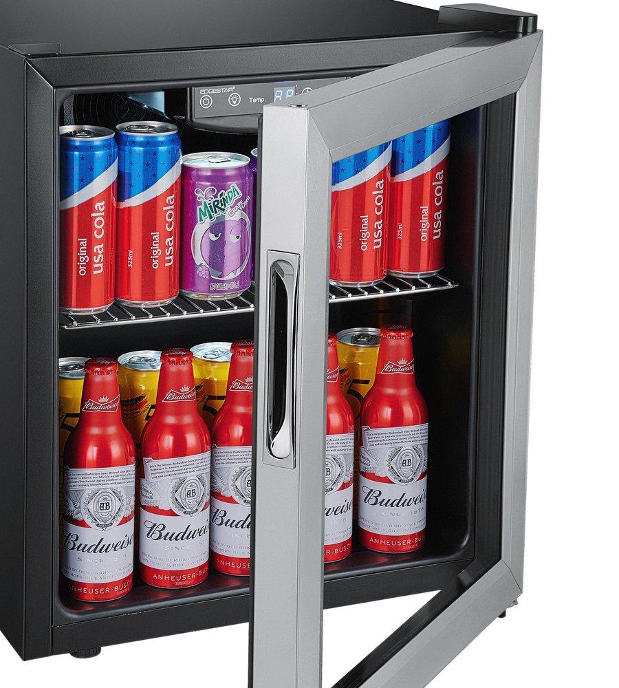 Edgestar Stainless Steel/Black 17-3/16 in. 3.74 cu. ft. Beverage Cooler 